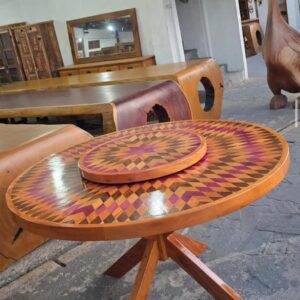 Mesa Marcheata (Única e Exclusiva CONSTANT) | Medida: 1.50cm com Prato Giratório