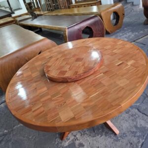 Mesa Marcheata (Única e Exclusiva CONSTANT) | Medida: 1.60cm com Prato Giratório